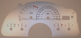 97-02 Camaro V8 Silver Gauge Face